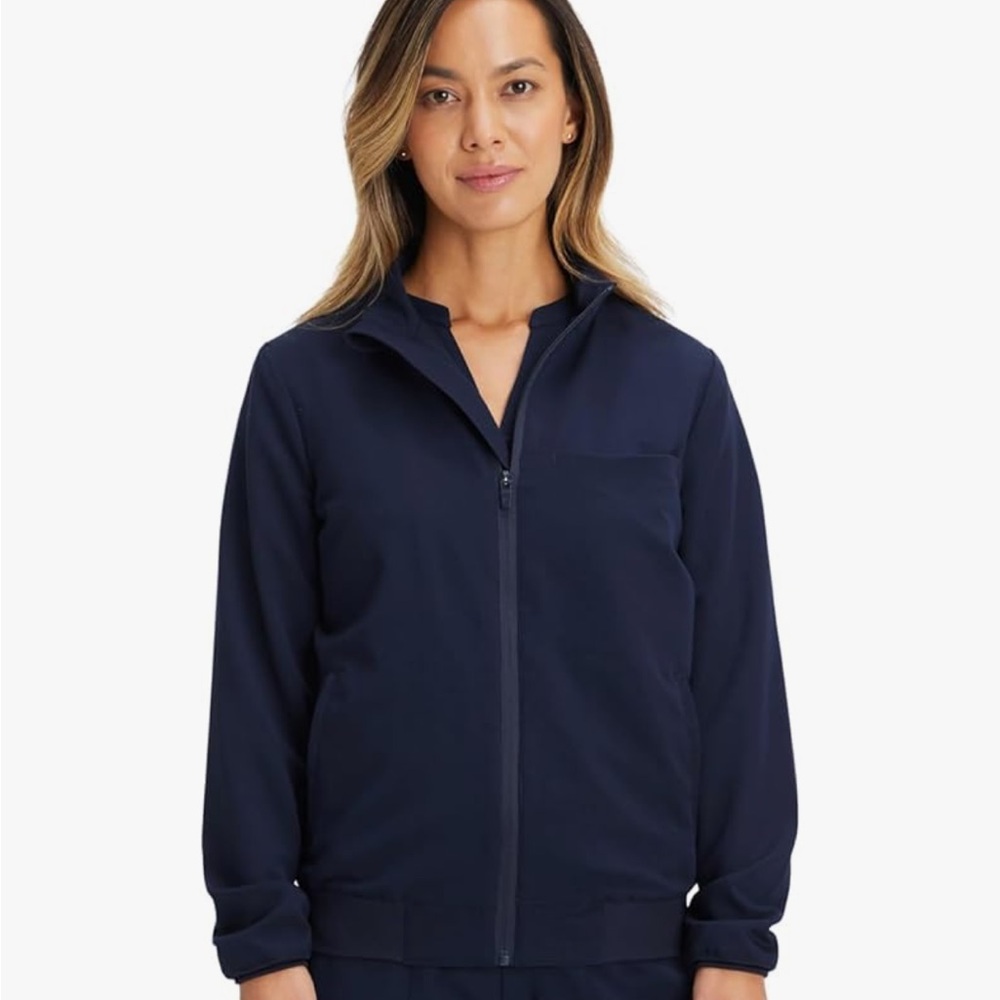 Fabletics Women's Navy Scrub Jacket